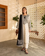 Arfa Embroidered Stitched 3pcs - Stylosefashion