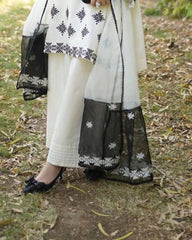 JUNA Dananeer Design LAWN EMB 3PC - Stylosefashion