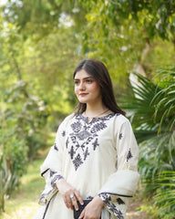 JUNA Dananeer Design LAWN EMB 3PC - Stylosefashion