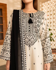 Arfa Embroidered Stitched 3pcs - Stylosefashion