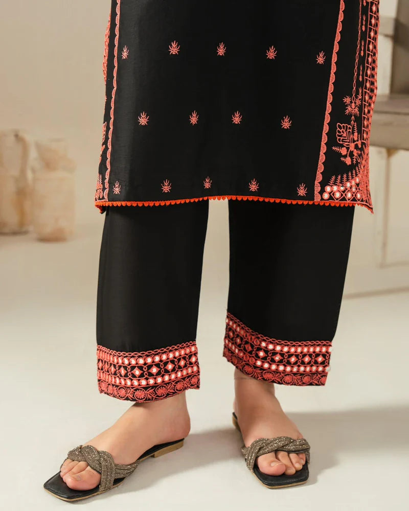 AJAL EMBROIDED 3PC - Stylosefashion