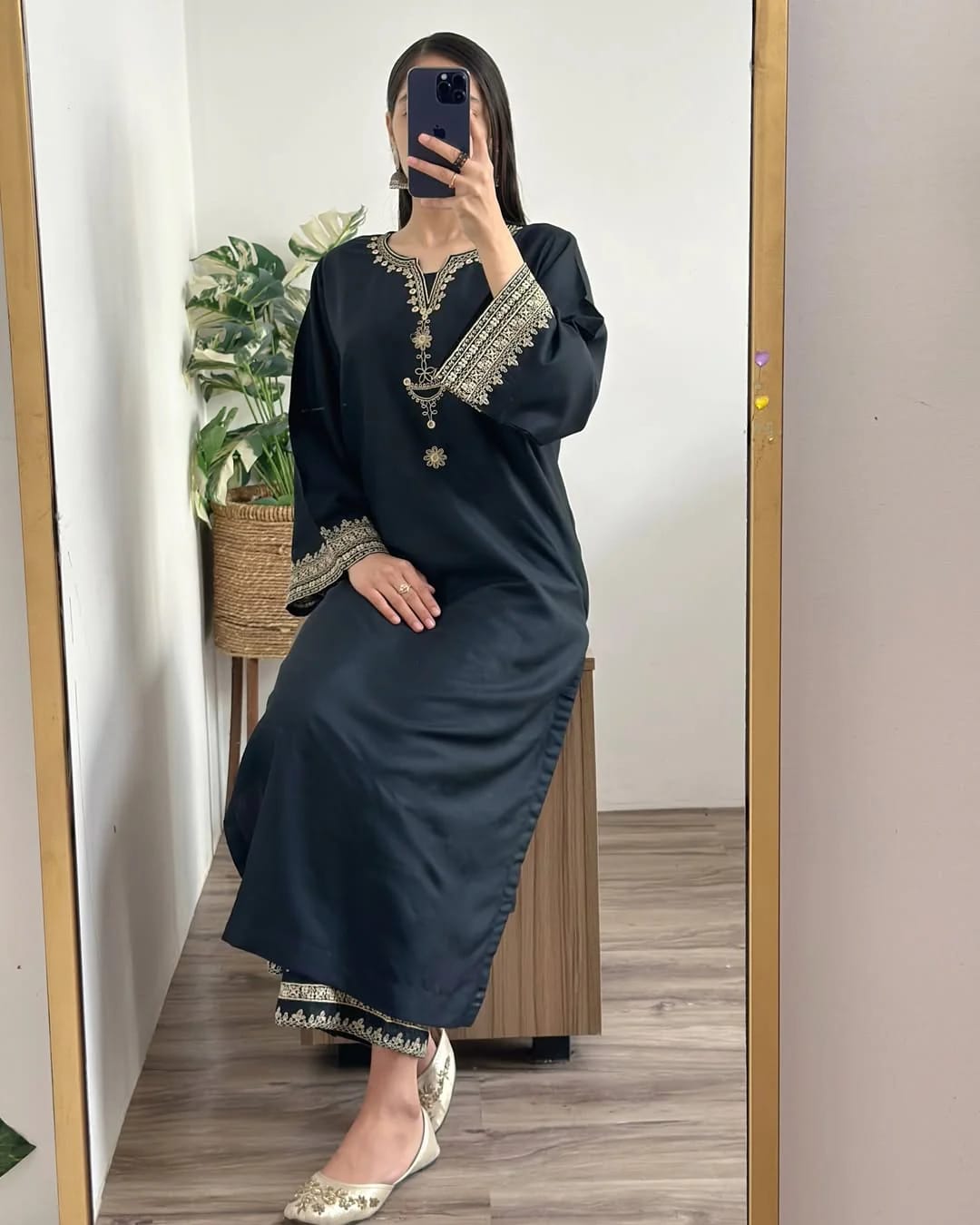 BLACK IRIS LONG LENGHT 2PC - Stylosefashion