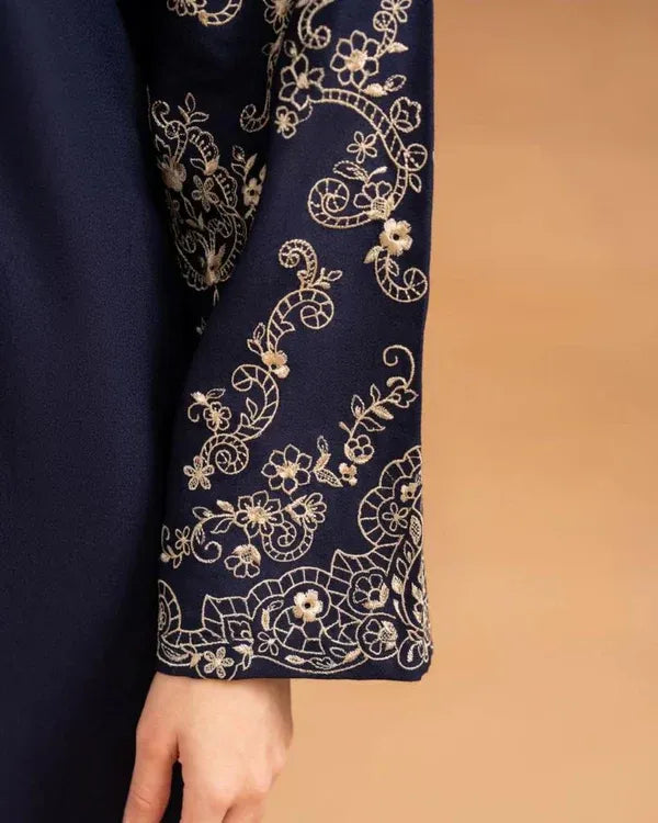 BLUE TOPAZ EMB 2Pc - Stylosefashion