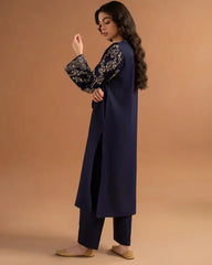 BLUE TOPAZ EMB 2Pc - Stylosefashion