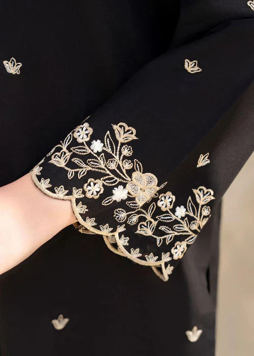 Black Gulab Embroidery 2pc - Stylosefashion