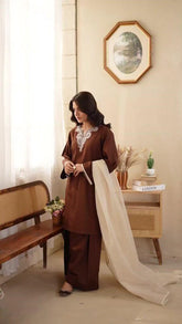 ERINA 3PC ( FARSHI SHALWAR ) - Stylosefashion