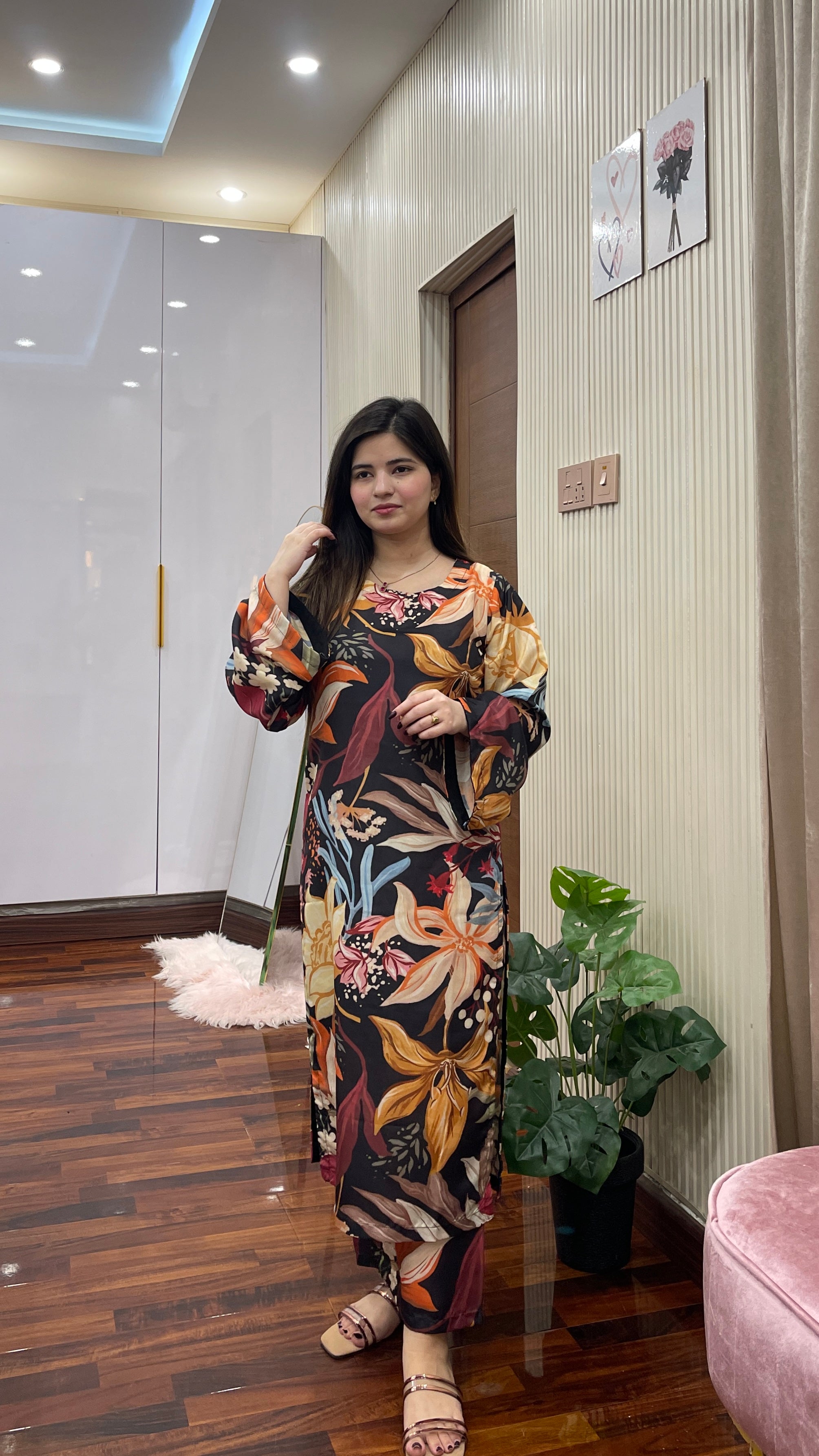 Floral Print Co-Ord Set - Stylosefashion