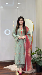 Embroidered Lawn 3Pc