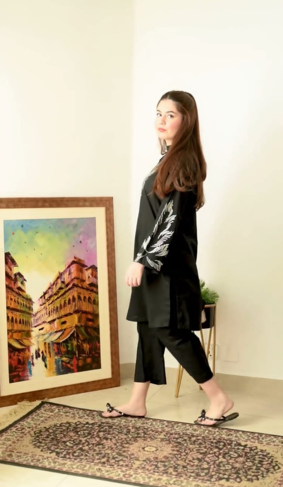 Jazmine Plazzoo Emb 2pc - Stylosefashion