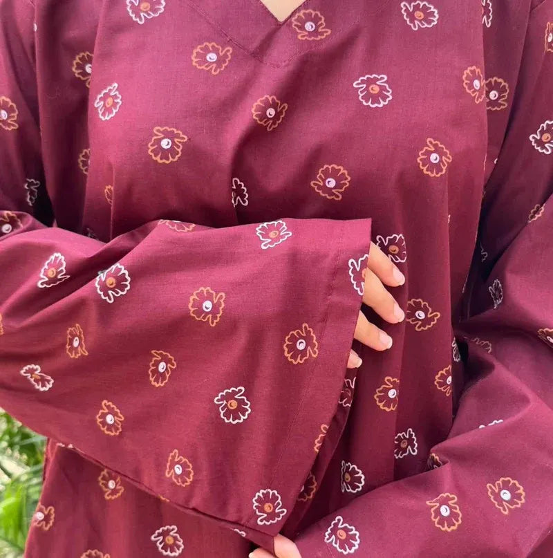 LAAL PARI CORD SET ( FARSHI SHALWAR ) - Stylosefashion