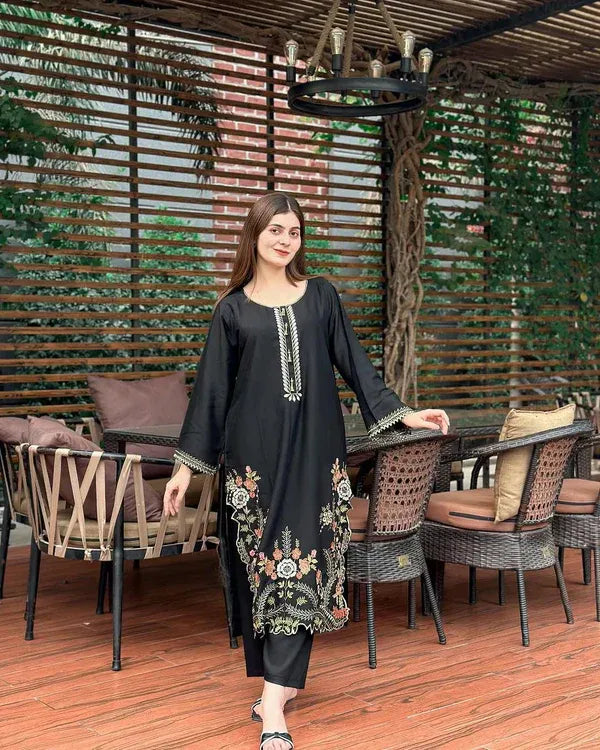 LIA LAWN EMB CUTWORK 2PC - Stylosefashion