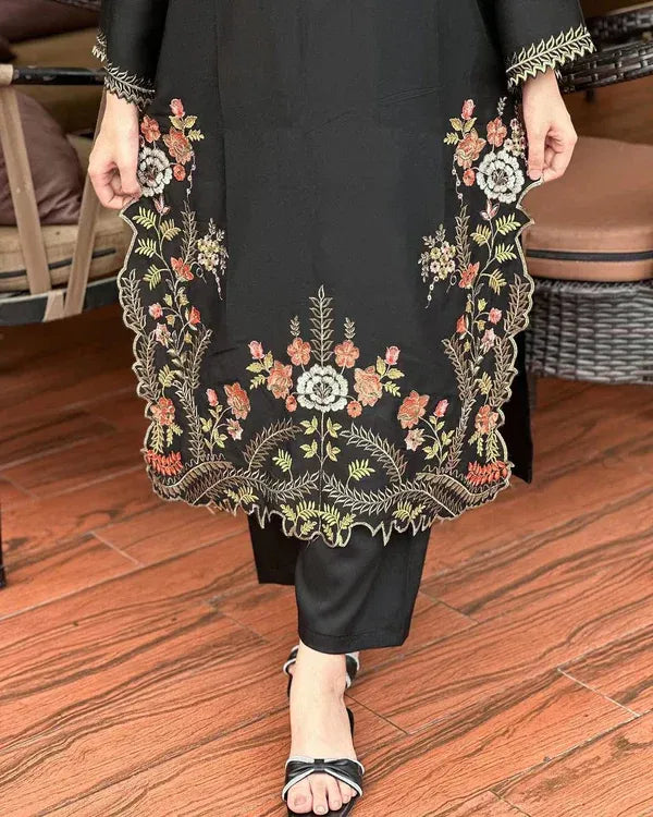 LIA LAWN EMB CUTWORK 2PC - Stylosefashion