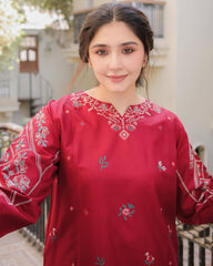 NISHA LAWN EMB CORD SETS ( FARSHI SHALWAR) - Stylosefashion