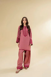 RUBY PINK 2PC ( FARSHI SHALWAR ) - Stylosefashion