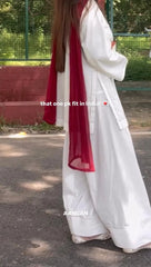 WHITE HEART 3PC ( FARSHI SHALWAR ) - Stylosefashion