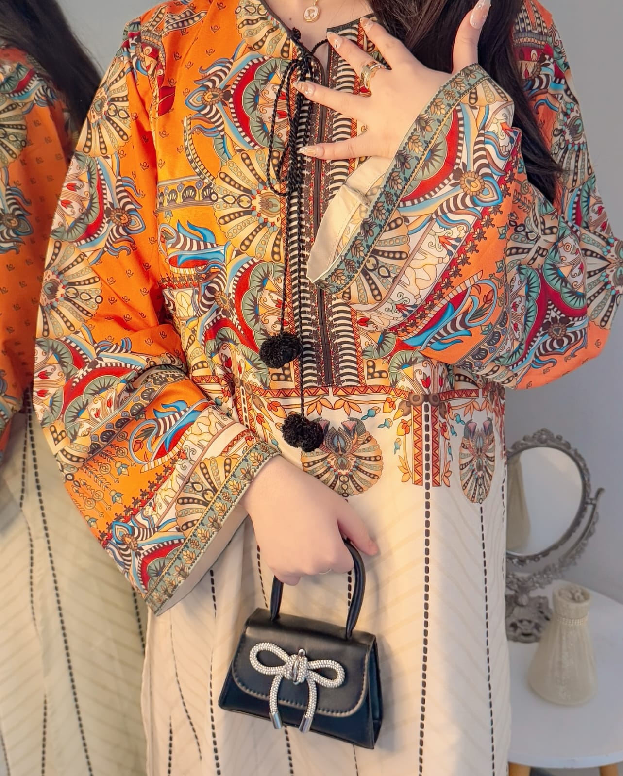 HIRA – Digital Print Stitched 2-Piece - Stylosefashion