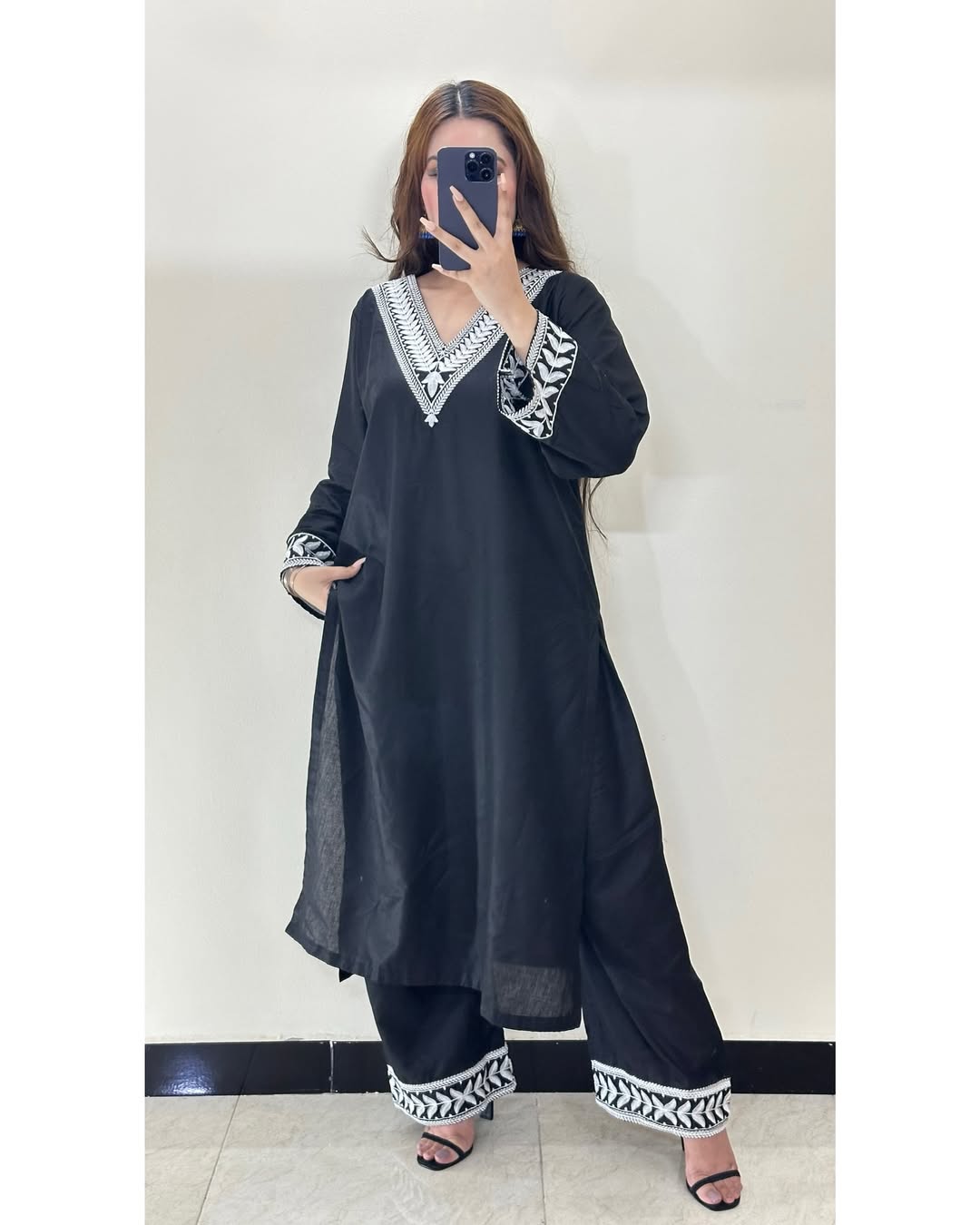 WARDA EMB 2pc - Stylosefashion