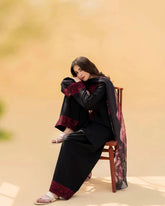 ZAROON LAWN 3PC ( FARSHI SHALWAR ) - Stylosefashion