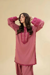RUBY PINK 2PC ( FARSHI SHALWAR ) - Stylosefashion
