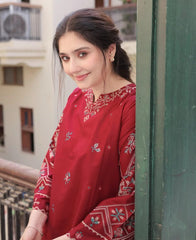 NISHA LAWN EMB CORD SETS ( FARSHI SHALWAR) - Stylosefashion