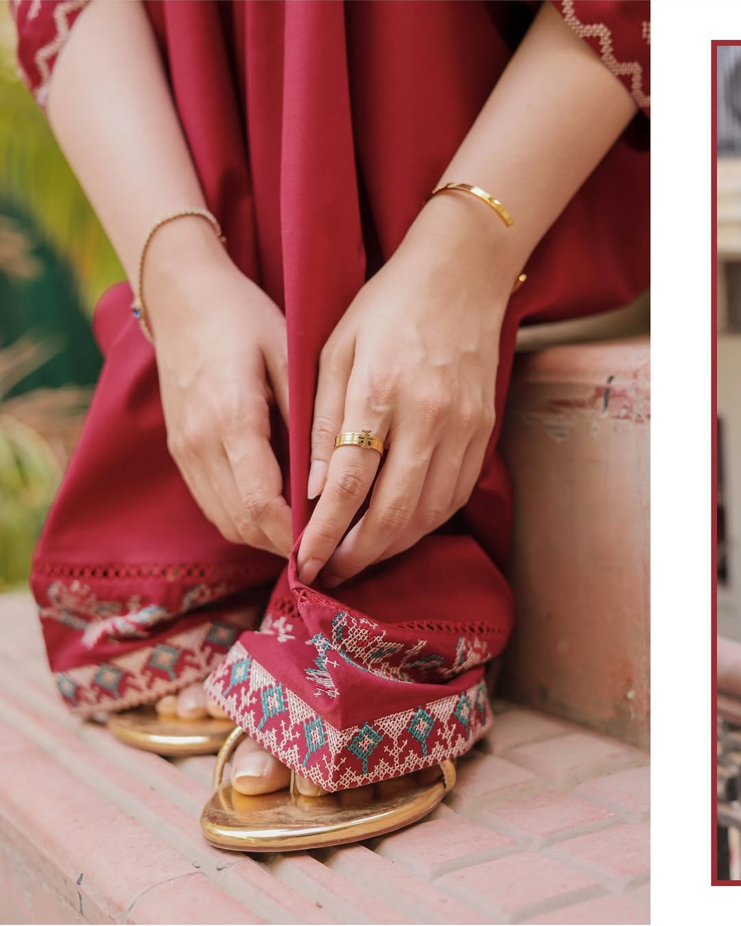 NISHA LAWN EMB CORD SETS ( FARSHI SHALWAR) - Stylosefashion