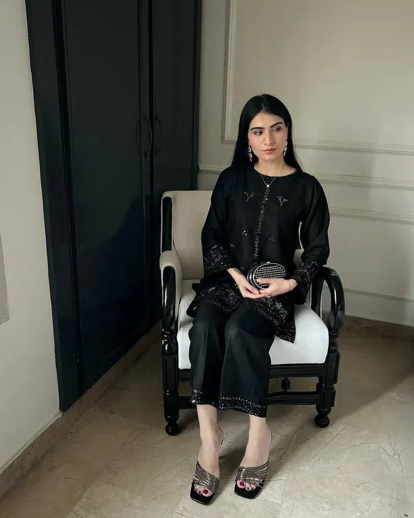 JENIFER EMB CO-ORD SET - Stylosefashion