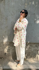 HEER EMB CORD SET ( FARSHI SHALWAR ) - Stylosefashion