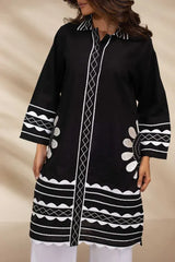 MONOCHROM LAWN CORD SET - Stylosefashion