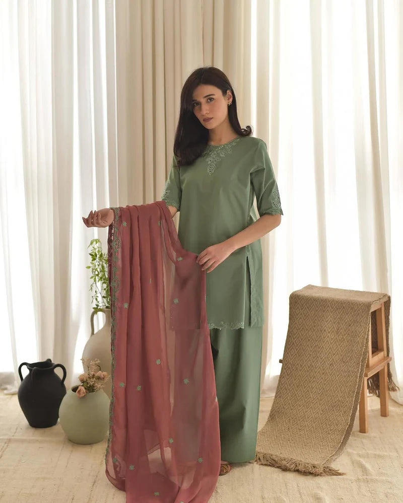 AIRA 3PC ( FARSHI SHALWAR ) - Stylosefashion