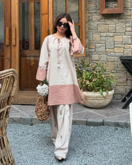 VAARI LAWN 2PC ( FARSHI SHALWAR ) - Stylosefashion