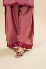 RUBY PINK 2PC ( FARSHI SHALWAR ) - Stylosefashion