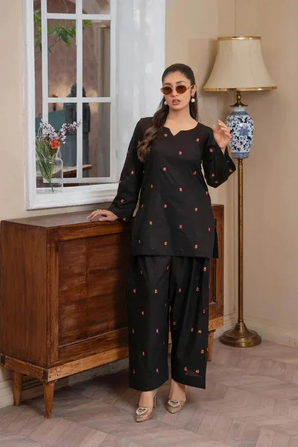 LINA LAWN 2PC ( FARSHI SHALWAR ) - Stylosefashion