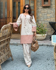 VAARI LAWN 2PC ( FARSHI SHALWAR ) - Stylosefashion