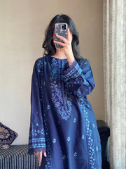 ZIMAL BLUE LAWN 2PC - Stylosefashion