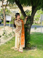 MEHAR LAWN 3PC ( FARSHI SHALWAR ) - Stylosefashion