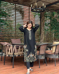 LIA LAWN EMB CUTWORK 2PC - Stylosefashion