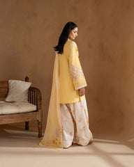 HAJRA EMBROIDERY 3PC (FARSHI) - Stylosefashion
