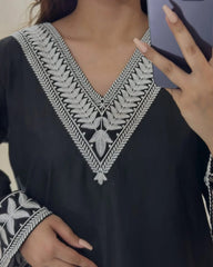 WARDA EMB 2pc - Stylosefashion