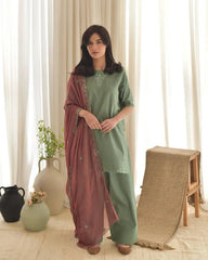 Aqsa 3Pc ( FARSHI SHALWAR )