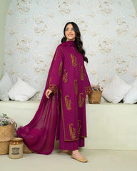 Amber Embroidery 3pc - Stylosefashion