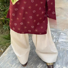 LAAL PARI CORD SET ( FARSHI SHALWAR ) - Stylosefashion