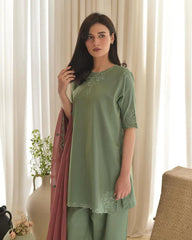Aqsa 3Pc ( FARSHI SHALWAR )