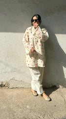 HEER EMB CORD SET ( FARSHI SHALWAR ) - Stylosefashion