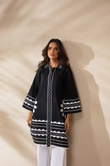 MONOCHROM LAWN CORD SET - Stylosefashion