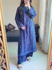 ZIMAL BLUE LAWN 2PC - Stylosefashion